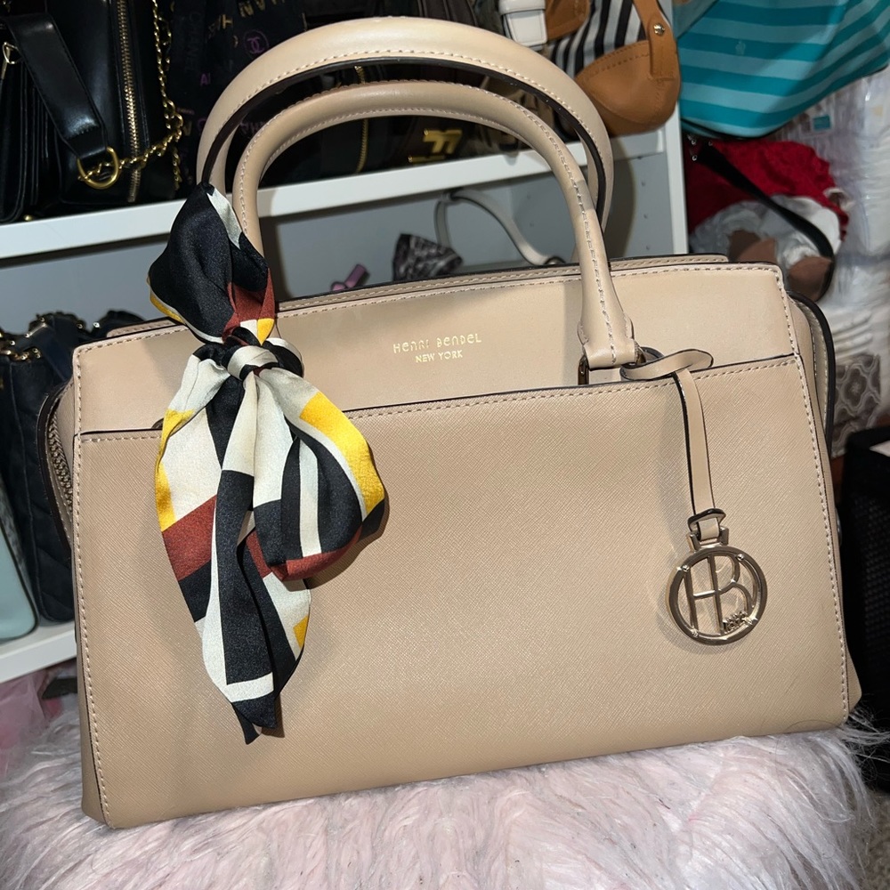 Henri Bendel Tan Satchel